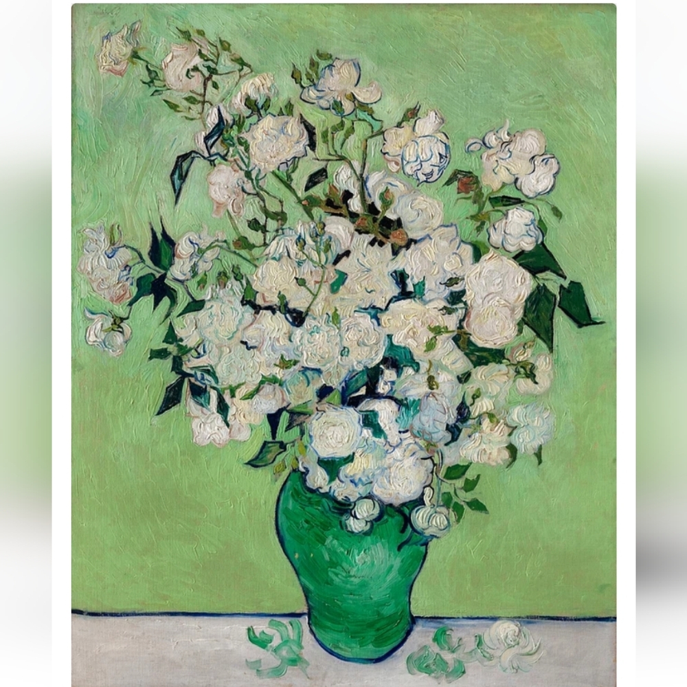 Roses (1890) by Vincent Van Gogh. Art Print